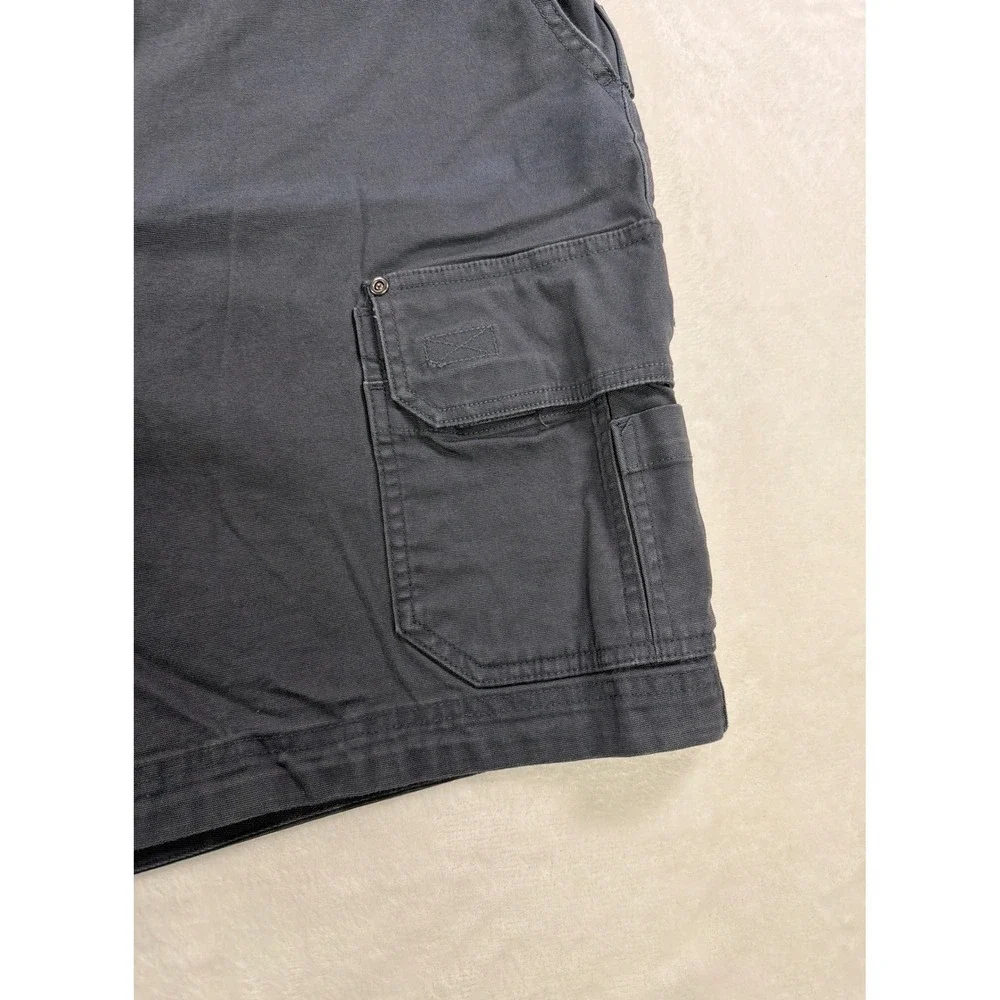 Duluth Trading Co Flex Fire Hose Cargo Relaxed Fit Cotton Gray Mens 48 Rugged